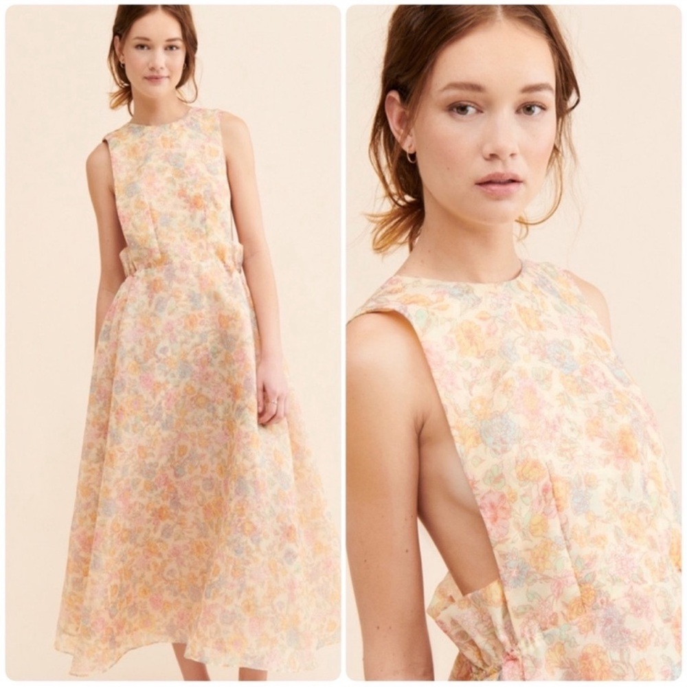 ⭐️Selkie Puffy Pinafore Foral Dress small⭐️ - Picture 2 of 10